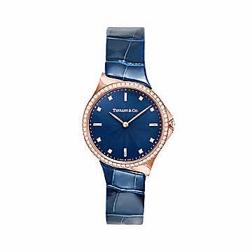 Blauw horloge Tiffany & Co.