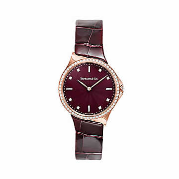 Rood horloge Tiffany & Co.