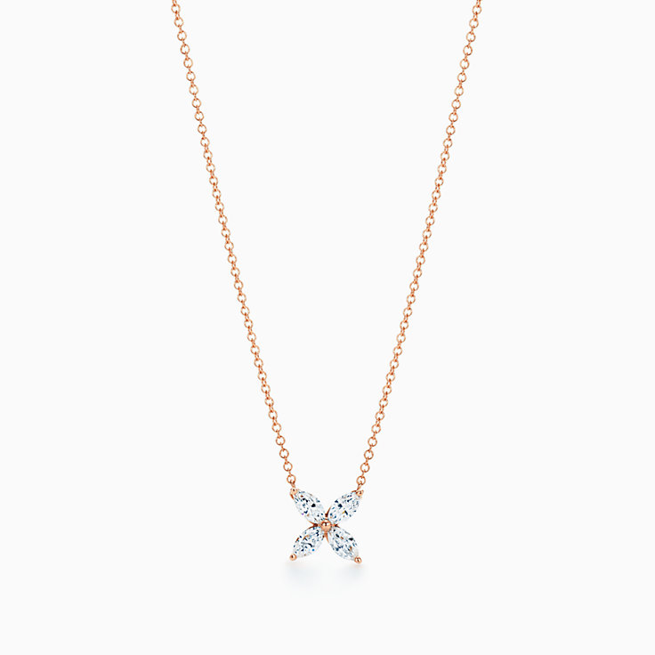 Rose gouden ketting Tiffany Victoria