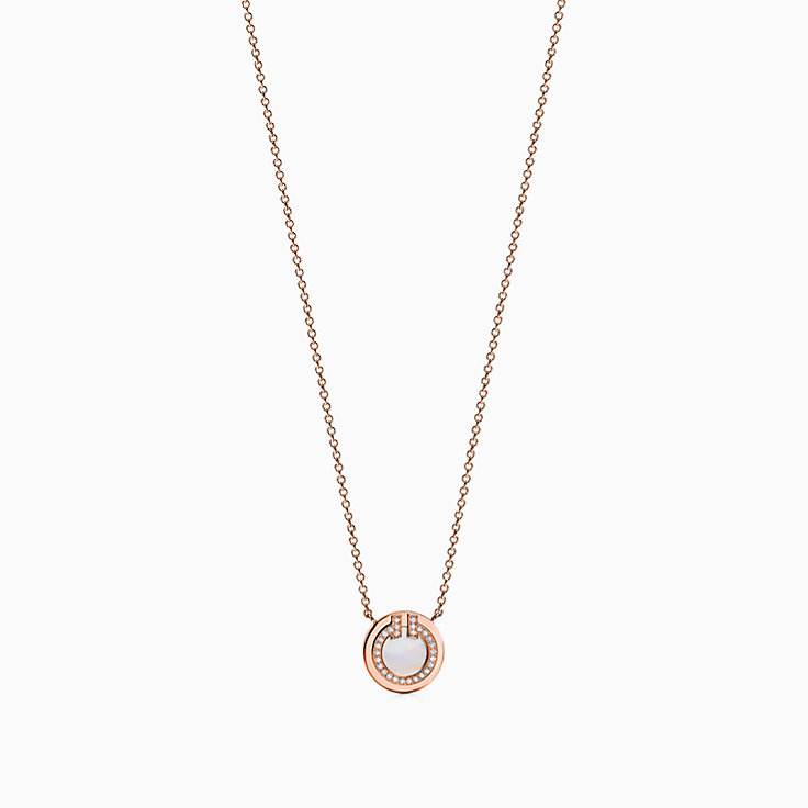 Rose gouden ketting Tiffany T